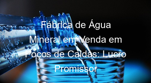 Fábrica de Água Mineral em Venda em Poços de Caldas: Lucro Promissor