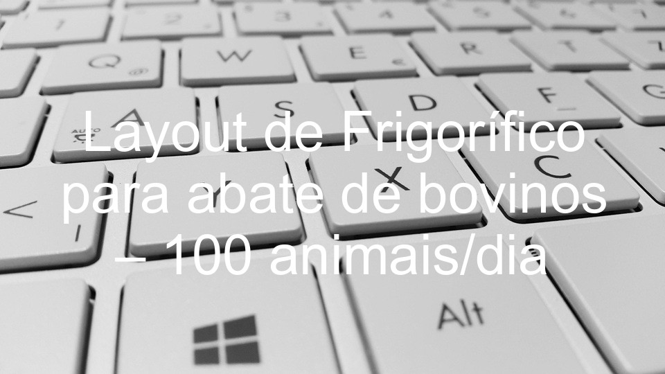 Layout de Frigorífico para abate de bovinos – 100 animais/dia