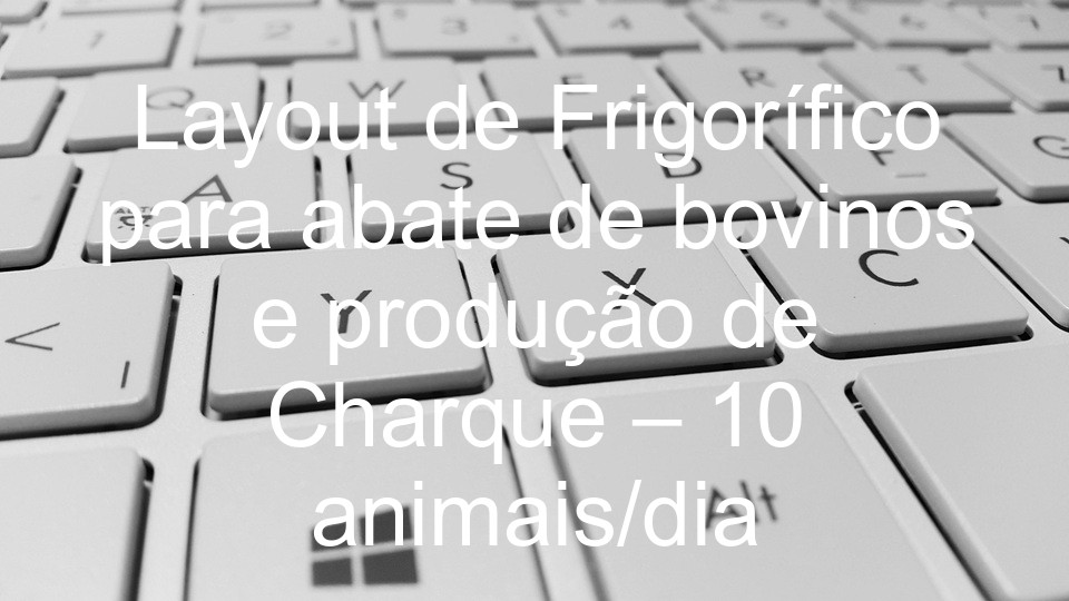 Layout de Frigorífico para abate de bovinos e produção de Charque – 10 animais/dia