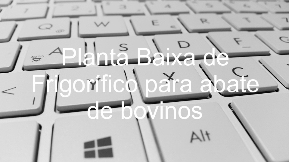 Planta Baixa de Frigorífico para abate de bovinos