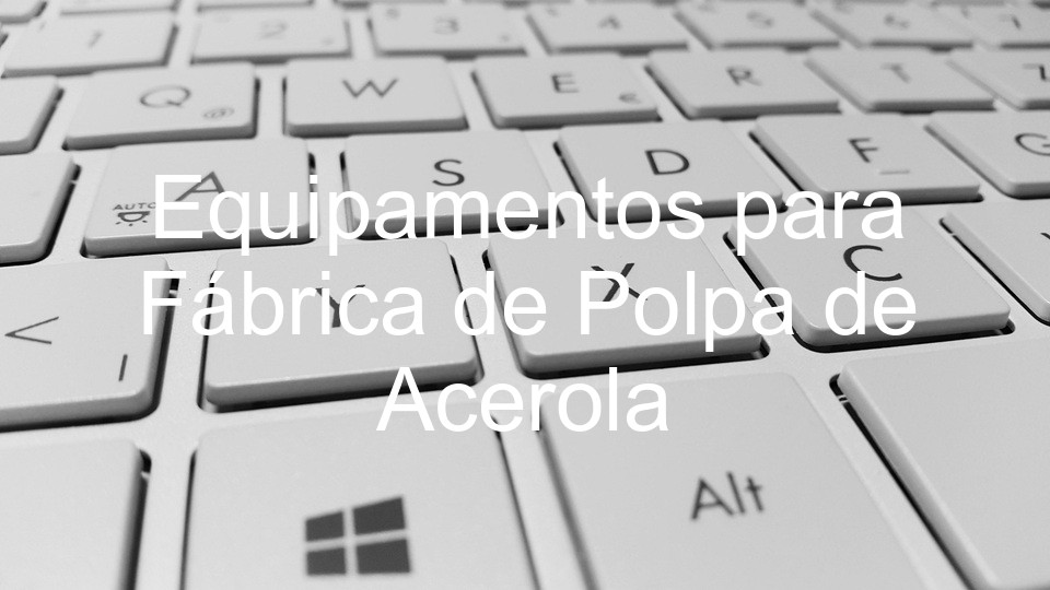 Equipamentos para Fábrica de Polpa de Acerola