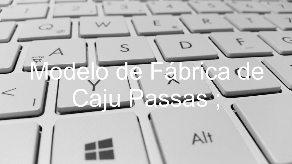 Modelo de Fábrica de Caju Passas ;