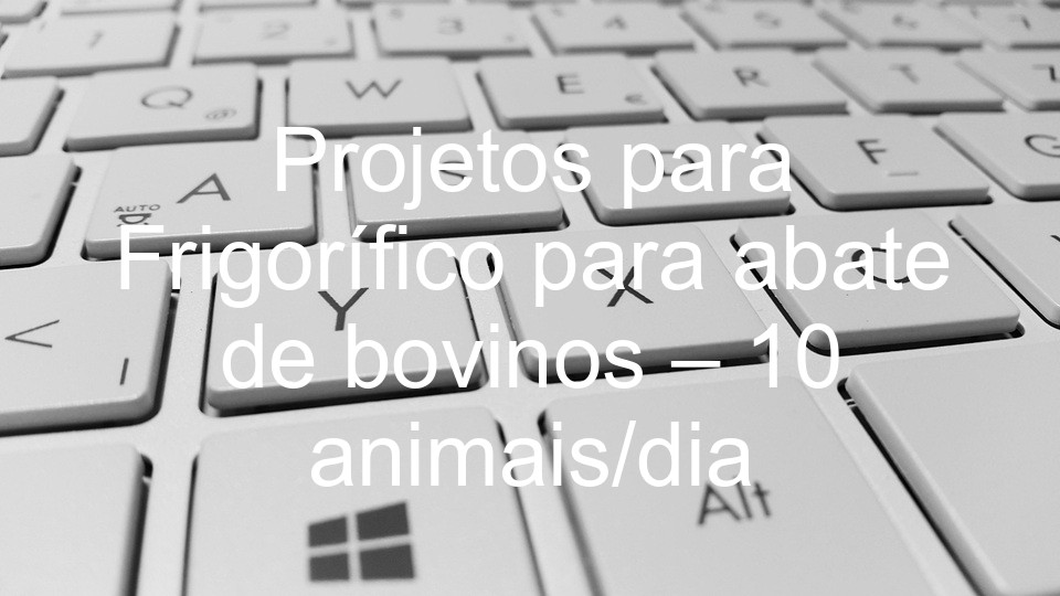Projetos para Frigorífico para abate de bovinos – 10 animais/dia
