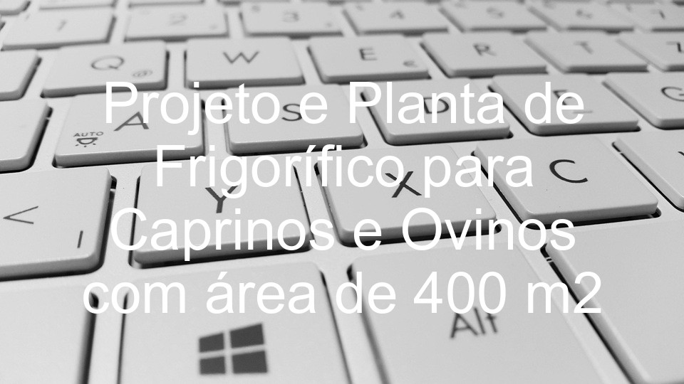 Projeto e Planta de Frigorífico para Caprinos e Ovinos com área de 400 m2
