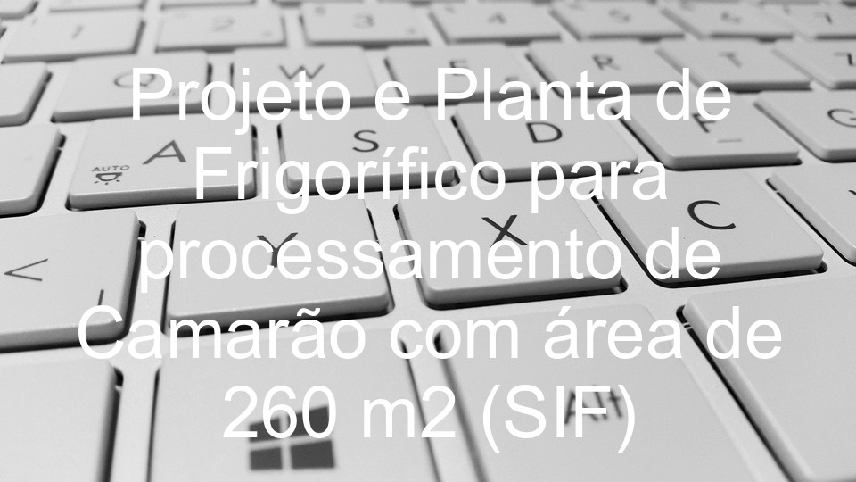 Projeto e Planta de Frigorífico para processamento de Camarão com área de 260 m2 (SIF)